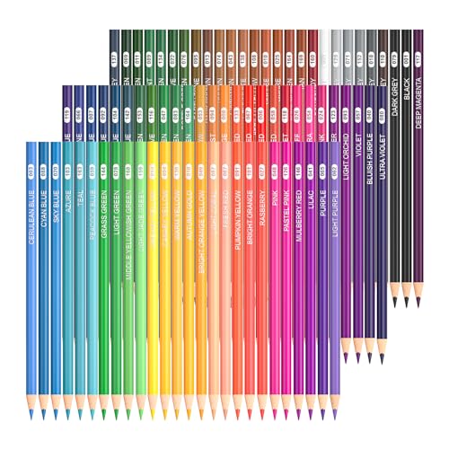 Shuttle Art 80 Regular Colored Pencils, Colored Pencils for Adult Coloring, Soft Core Color Pencils, Coloring Pencils for Adults Kids Artists
