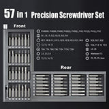 EZARC Precision Screwdriver Set, 57 in 1 Small Screwdriver Magnetic Screwdriver Electronics Repair Tool Kit for Laptop, MacBook, iPhone, Tablet, EZARC