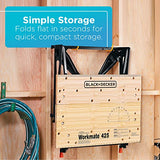 BLACK+DECKER Workbench, Workmate, Portable, Holds Up to 550 lbs, Vertical and Horizontal Clamping Options, For DIY, Woodworking and More (WM425-A) BLACK+DECKER