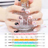 20pc Nail Art Painting Brush Pen Tools Kit UV Gel Building Drawing Linering Brushes Set Mandala Nail Dotting Pens (Pink) Lifextol