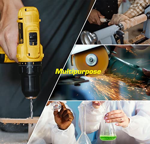 HTS HUNTERSKY E9532 Super Flexible Lightweight Anti Fog Wrap-Around U6 Clear Shooting Safety Glasses with ANSI Z87.1 Scratch Resist HTS HUNTERSKY