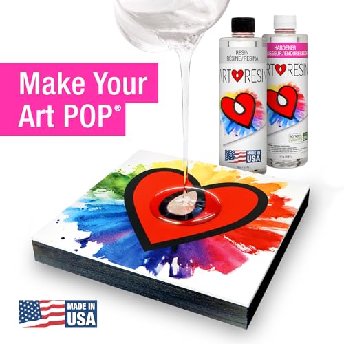 ArtResin - Epoxy Resin - Clear - Non-Toxic - 32 oz (16 oz Resin + 16 oz Hardener) (946 ml) ArtResin