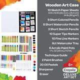 Crayola Wooden Art Set, 80+ Pcs, Arts and Crafts for Kids 8+, Artists Gifts Crayola
