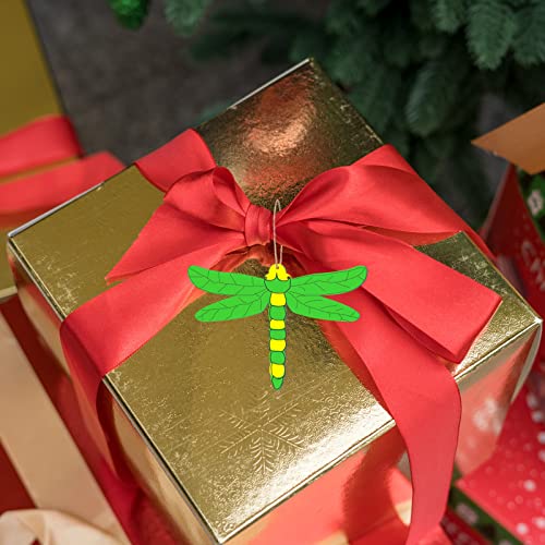 Insect Wooden Blank Dragonfly Shape Wood with Twines Art Unfinished Ornaments for Christmas Wedding Birthday Party Thanksgiving Day Decoration 20Pcs. Zontween