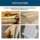 Benchmark Abrasives 8" 64 Tooth, TCT Wood Cutting Saw Blade for General Purpose Cutting & Trimming of Softwoods, Hardwoods, Long Lasting Blades, Use Benchmark Abrasives