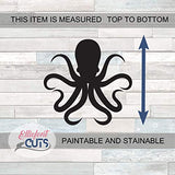 Octopus Wood Cutouts for crafts, Laser Cut Wood Shapes 5mm thick Baltic Birch Wood, Multiple Sizes Available Elliefont Styles
