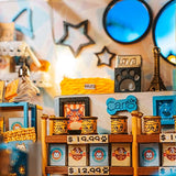 Miniature Joy House Kit Pet Shop - DIY Miniature Dollhouse Kit - Tiny House Building Kit with Furniture for Adults - Creative Miniature Craft Kits ( Miniature Joy