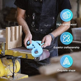 AOCEAN 6 Inch Blue Wood Letters Unfinished Wood Letters for Wall Decor Decorative Standing Letters Slices Sign Board Decoration for Craft Home Party AOCEAN