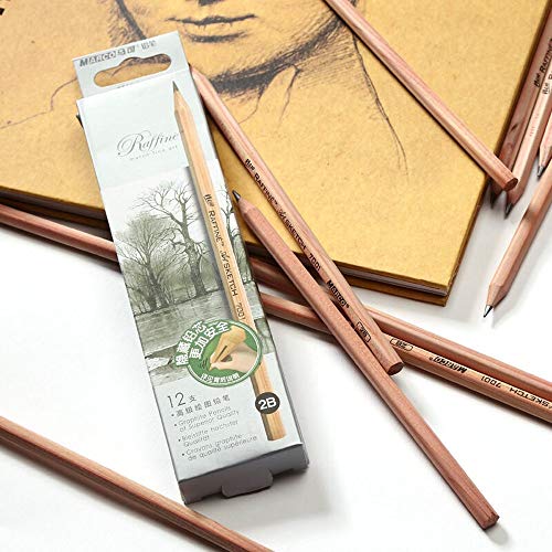 Kachikawa Premium Artist Log wood pencil 12 PCS (HB) - WoodArtSupply