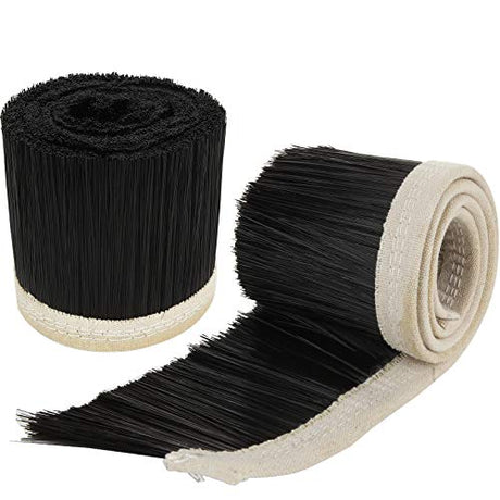 2 PCS 100mm Dust Shoe Brush, 1M Length CNC Vacuum Brush, Vacuum Cleaner Engraving Machine Dust Cover for CNC Router Spindle Motor HNBun