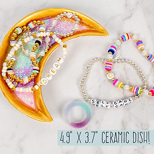 STMT D.I.Y. Resin Jewelry Dish Kit, Epoxy Resin Jewelry Dish Kit, Creative Resin Craft Kit for Beginners, Create Your Own Trinket Tray Dish, Great - WoodArtSupply