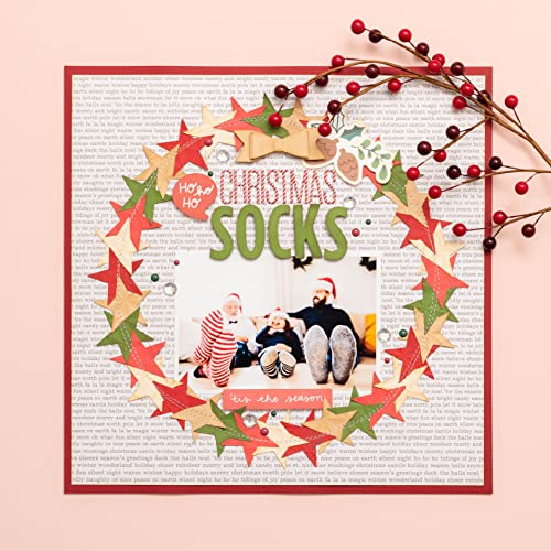 American Crafts 12x12 Card Stock Pack (Christmas) American Crafts