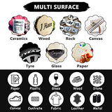 TFIVE Paint Markers Pens - 54 Colors Medium Tip Paint Markers, Permanent, Waterproof & Quick Dry, Paint Pen for Metal, Wood, Fabric, Plastic, Rock TFIVE