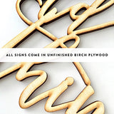 Joy Wood Sign Home Decor Gallery Wall Art Unfinished GIA 12" x 8" Woodums