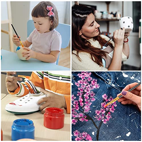 ESRICH Acrylic Paint Brushes Set, 16Packs/160Pcs, Nylon Brush Head, Suitable for Acrylic,Oil,Watercolor,Rock Body Face Nail Art,Perfect Suit of Art ESRICH