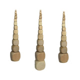 MAGICLULU Wooden Letters Square Wood Dice 50pcs Wooden Blank Six- Sided Dice Unfinished Wooden Blank Dice Wooden Cubes Wooden Square Blocks for DIY MAGICLULU