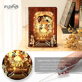 FUNPOLA Alice in Wonderland 3D Puzzle Nightlight – DIY 3D LED Book Lamp – 3D Wood Puzzles Décor Lamp for Kids and Adults FUNPOLA