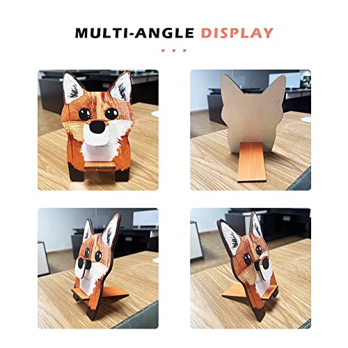 Cute Animal Head Glasses Holder 3D Display Sunglasses Eyeglass Wood Carving  Rack