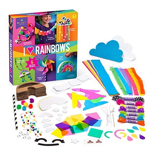Craft-tastic – I Love Rainbows Craft Kit – Make 6 Colorful Arts & Crafts Projects Craft-tastic