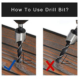 COMOWARE Countersink Drill Bits Set- 7Pcs Counter Sink Bit for Wood High Speed Steel, Woodworking Carpentry Reamer with 1 Free Hex Key Wrench COMOWARE