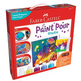 Faber-Castell Do Art Paint Pour Studio - No Mix Acrylic Paint Pouring Set for Kids - Makes 6 Fluid Art Projects, Multi (FC14342) Faber-Castell