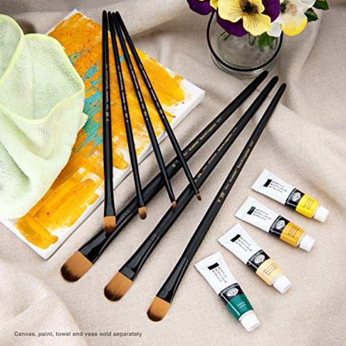 Majestic Royal and Langnickel Long Handle Paint Brush Set, Filbert, 7-Piece Majestic