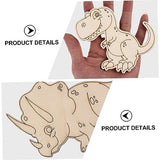COHEALI 6 Sets DIY Dinosaur Wood Piece Dinosaurs Cutouts Kids Dinosaur Toys Unfinished Wood Cutouts Dinosaur Wood Craft Kids Educational Toys Kids COHEALI