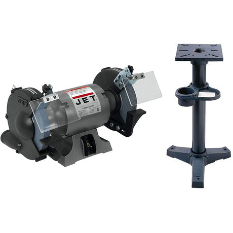 Jet Tools - JBG-8A, 8" Shop Grinder & JPS-2A Stand (577102K),Black,grey Jet