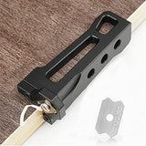 Woodworking Veneer Edge Trimmer - R1+R2 Chamfer Plane, Edge Banding Cutter, Manual Planer Blade, Burr Scraper for Board & Wood Surfaces ViewReal