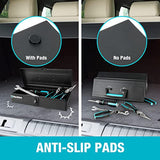 DuraTech Tool Box, 15" Portable Steel Small Tool Box with Metal Latch Closure & Plastic Handle with Anti-slip Base, Multi-Purpose Heavy Duty Toolbox, DURATECH