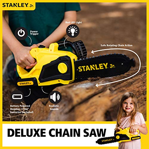 Red Toolbox Stanley Jr Battery Operated Delux Chainsaw,Yellow Red Toolbox
