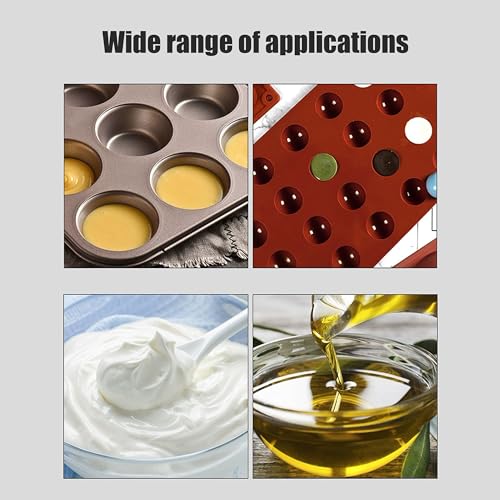 wugongshan 2 Pcs 250 ml/500 ml Silicone Measuring Cups, Silicone Reusable Mixing Pouring Measure Cups, Melt Stir Squeeze & Pour Measuring Cups for wugongshan