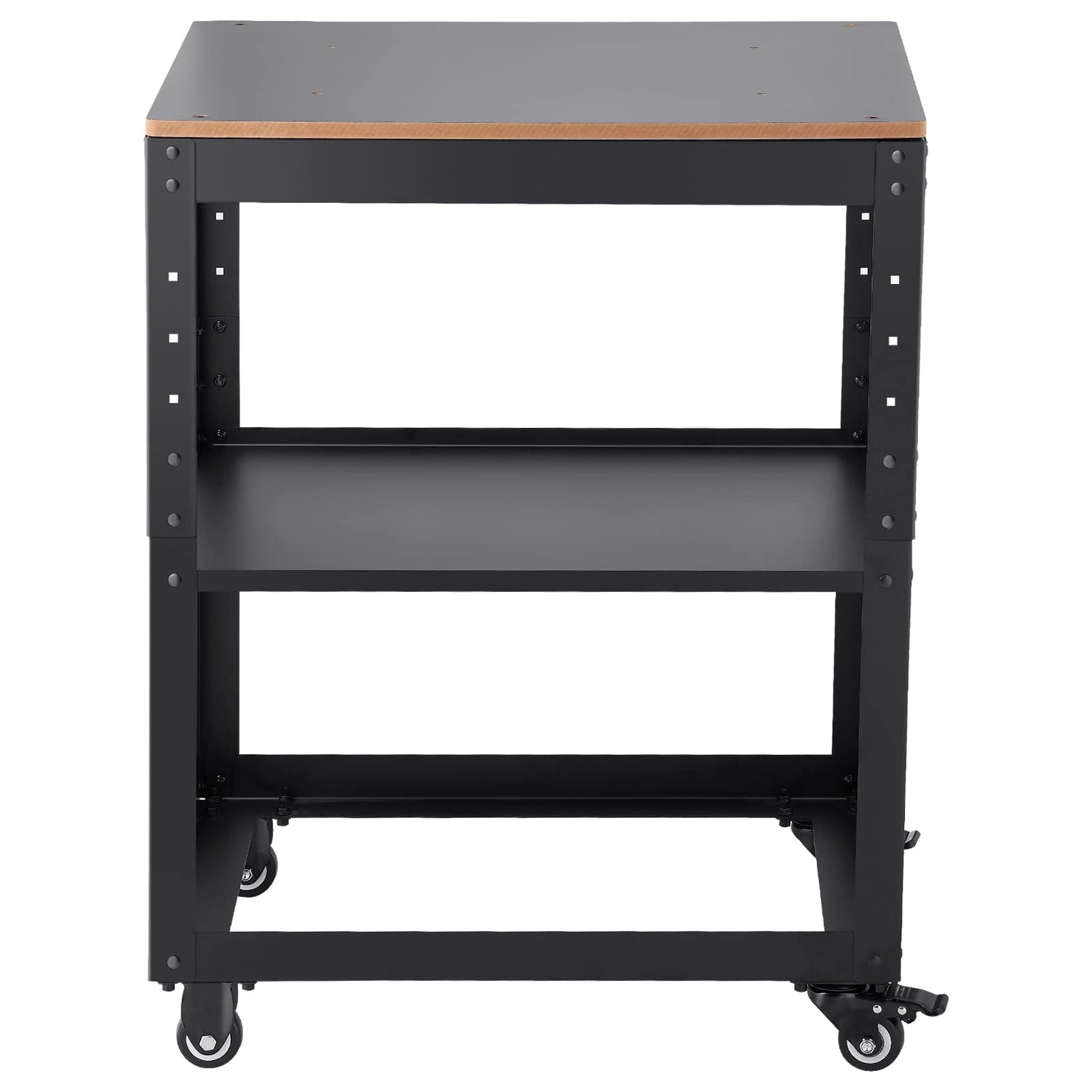 VEVOR Thickness Planer Stand, 100 lbs heavy loads, Three-Gear Height Adjustable Thickness Planer Table,with 4 Stable Casters & Storage Space, for VEVOR