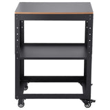 VEVOR Thickness Planer Stand, 100 lbs heavy loads, Three-Gear Height Adjustable Thickness Planer Table,with 4 Stable Casters & Storage Space, for VEVOR