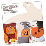 STOBOK 12 Pcs Pumpkin Chips Unfinished Pumpkin Cutout Kids DIY Painting Kit for Christmas Hanging Decors Pumpkin Cutting Board Nativity Ornaments for STOBOK