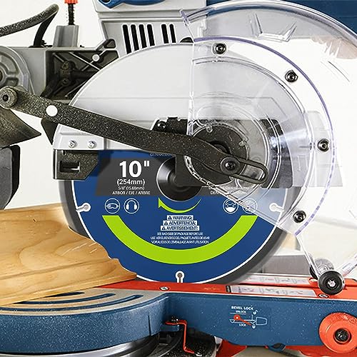 Ezee 10 inch Table Saw Blades 40 Teeth, General Purpose Circular Saw Blade with 5/8-inch Arbor, 0.09" Thin Kerf, Carbide-Tipped Professional EZee