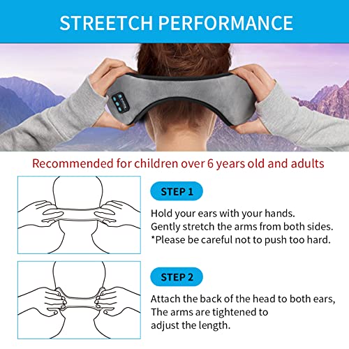 ERNSITNG Wireless Earmuffs, Headphones Warmer Ear Muffs,Wireless Headphones Earmuffs Built-in HD Speakers And Microphone Foldable Suitable For Men, ERNSITNG