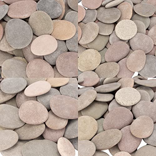 [About 95 PCS - 100 PCS](18 Pounds) Painting Rocks,River Rocks,2.2"-3.5" Craft Rocks,Flat Rocks,DIY Stones,Smooth Rocks,Rock Painting,Rocks for Arts - WoodArtSupply