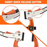 Jorgensen 8-inch Bar Clamp Set, Bar Clamp for Woodworking, Quick Release Gear Clamp with 600 lbs Load Limit - 2 Pack Jorgensen