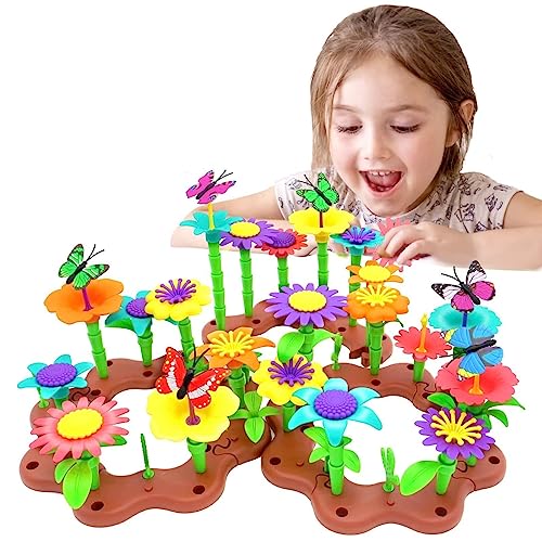 AKANYA Blocks Toys Flower Garden for Girls Toys STEM, Educational