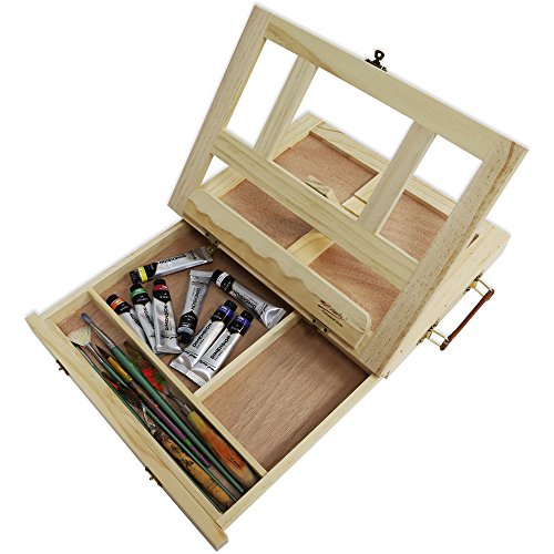 Mont Marte Table Easel w/Drawer - Pine - WoodArtSupply