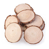 SUPVOX 5pcs Unfinished Rustic Wood Slices Small Wood Slices Wood Discs for Centerpieces Unfinished Wood Kit Circles Crafts Wooden Round Crackers Bulk SUPVOX