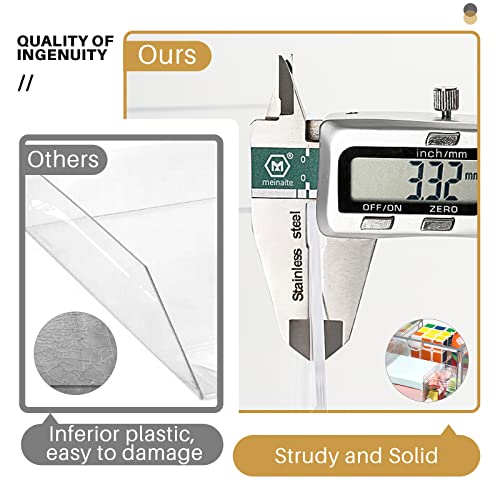 Makeup Organizer With 16 Drawers, 4 Pcs Desktop Office Supplies, Desk Organizers, Clear Desk Accessories, Dustproof Drawer Storage for Make Up, caktraie