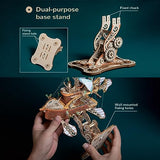 GuDoQi 3D Wooden Puzzles for Adults, DIY Fantasy Spaceship Model Kit, Educational Brain Teaser for Adults to Build, DIY Assembly Toy, Woodcraft Kit, GuDoQi