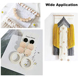 OLYCRAFT 200PCS Threaded Wooden Beads 12mm Beehive Beads Undyed Round Wood Honeycomb Beads Unfinished Threaded Wooden Beehive Spacer Beads Round OLYCRAFT