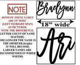 Custom Wood Word Sign, Wall Decor, Personalized Wooden Wall Art, Any cursive word or name sign Kobasic Creations