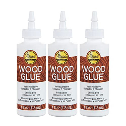 Aleene's 40645 Glue Wood Adhesive, 4 fl oz - 3 Pack, Multi - WoodArtSupply