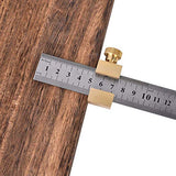 AYNEFY Woodworking Ruler Positioning Adjuster Scribing Locator, Ruler Stops Fences Woodworking Scribing Steel Ruler Positioning Block Angle Line AYNEFY