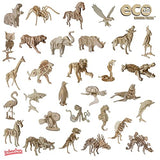 Eco 3D Wooden Puzzle Monkey from Deluxebase. Animal Themed DIY 3D Puzzle Craft Kit. Sustainable Wood Jungle Animal Toys. Perfect Model Building Kits Eco 3D Wooden Puzzle