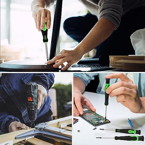 SWANLAKE 86PCS Magnetic Screwdriver Set,Includes Slotted/Phillips/Torx Mini Precision Screwdriver, Replaceable Screwdriver Bits and nut drivers With SWANLAKE GARDEN TOOLS